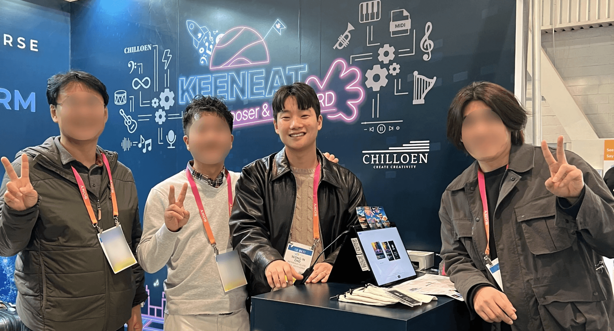 CES 2023 CHILLOEN KEENEAT 부스 참여, 글로벌 기술 전시회 현장 사진